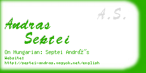 andras septei business card